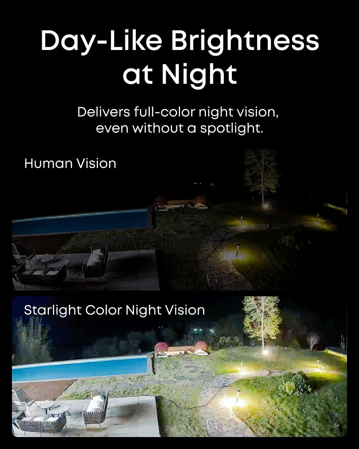 imageeufy PoE NVR Security System E41247 RecordingUp to 16CH 2TB HDD 8 4K Turret Cams Wired Outdoor Cam 4K UHD 122 FOV Color Night Vision AI Detection Red and Blue Strobe4 Turret Cams