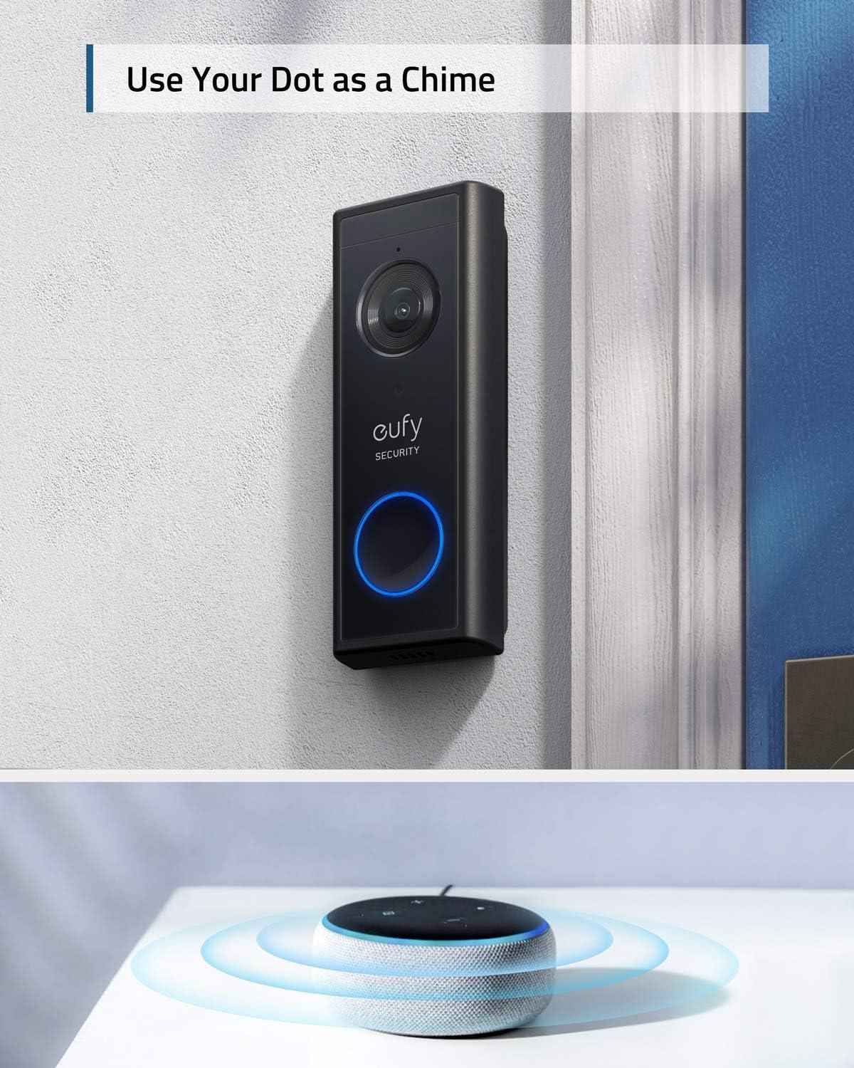 imageeufy Security Battery Video Doorbell C210 Kit 1080p No Subscription WiFi 120Day Battery Life AI Detection 2Way Audio Remote Monitoring