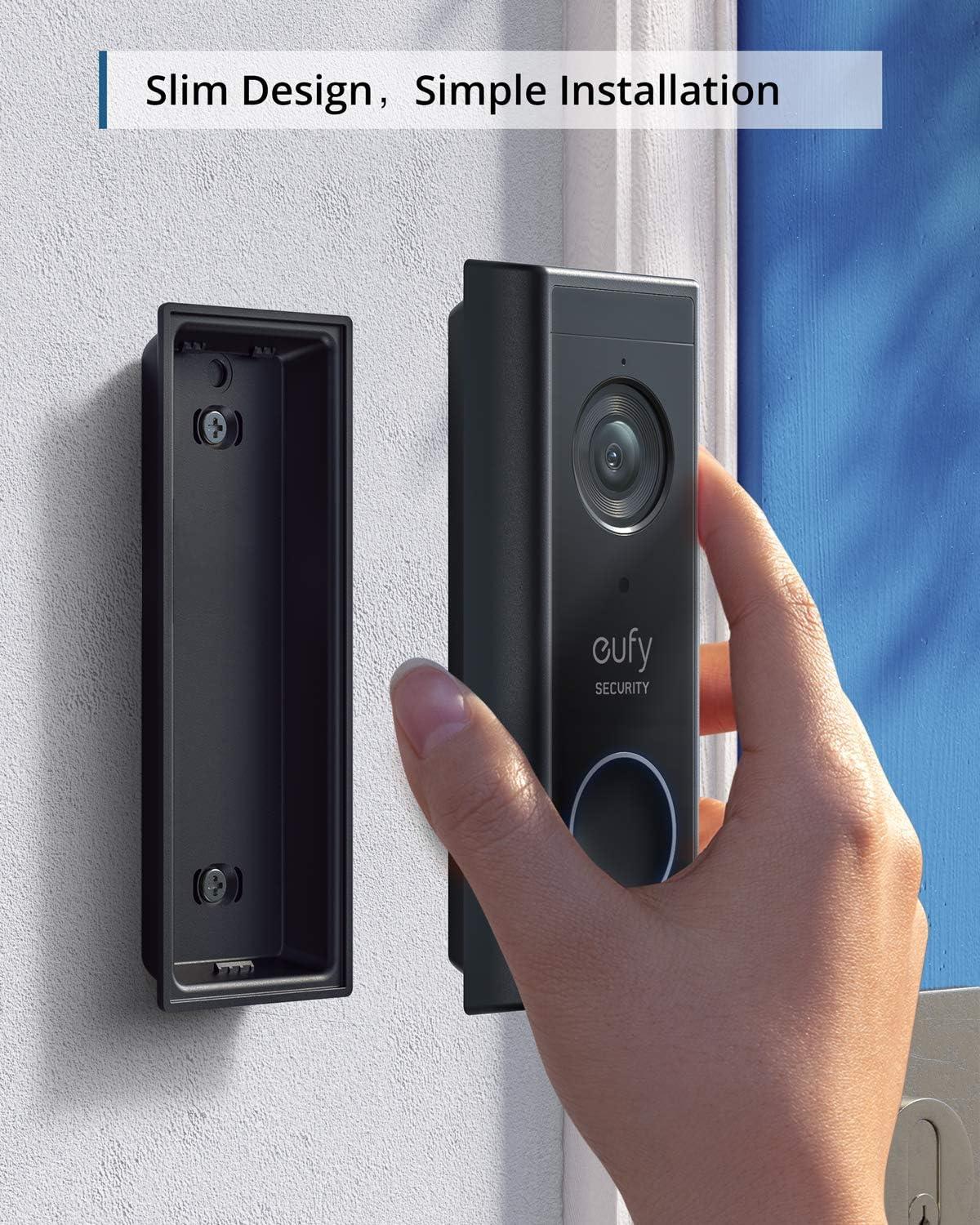 imageeufy Security Battery Video Doorbell C210 Kit 1080p No Subscription WiFi 120Day Battery Life AI Detection 2Way Audio Remote Monitoring
