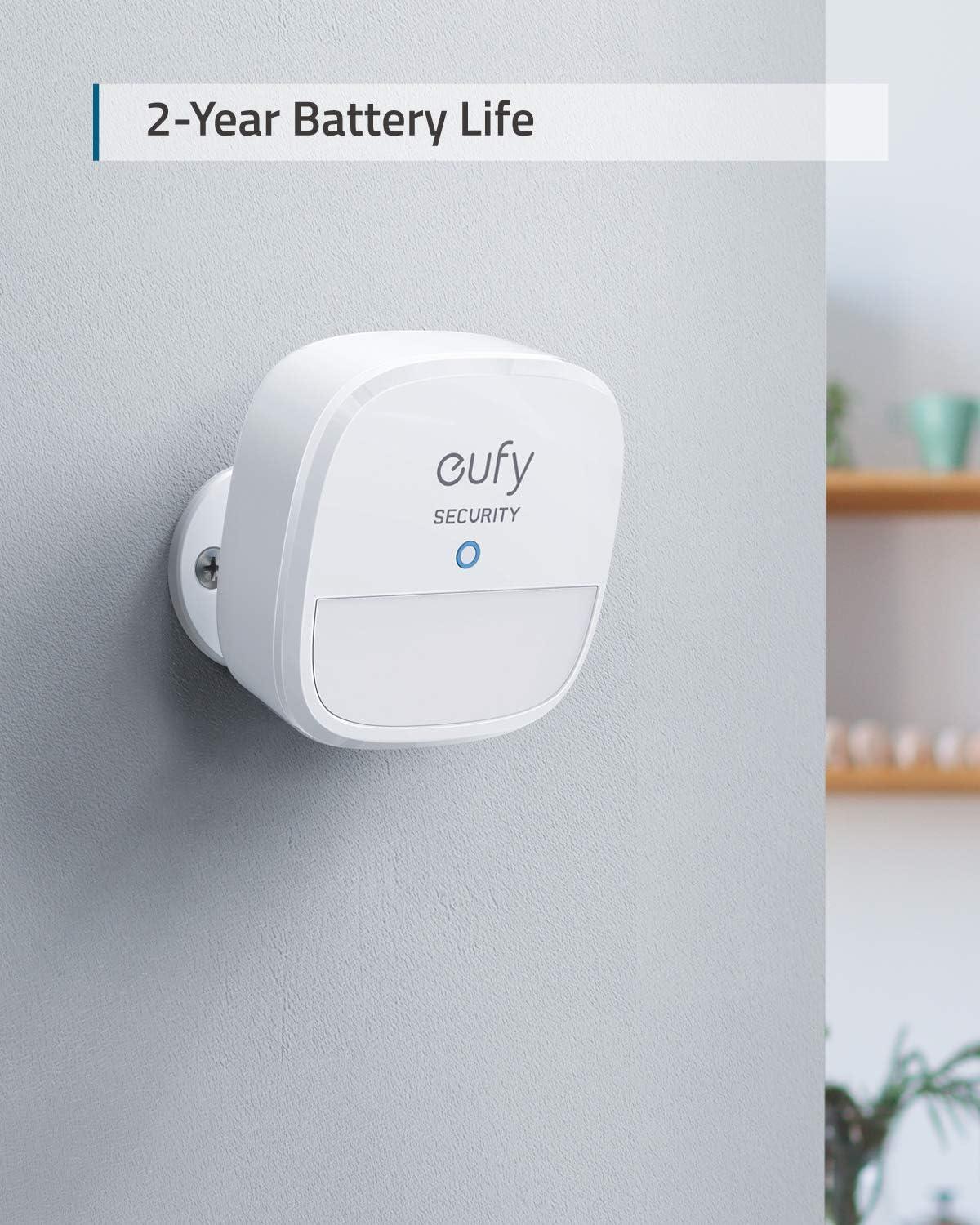 imageeufy Security Motion Sensor Home Alarm System 100 Coverage 30 ft Detection Range 2Year Battery Life Adjustable Sensitivity HomeBase Required Optional 247 Protection Service Home Security