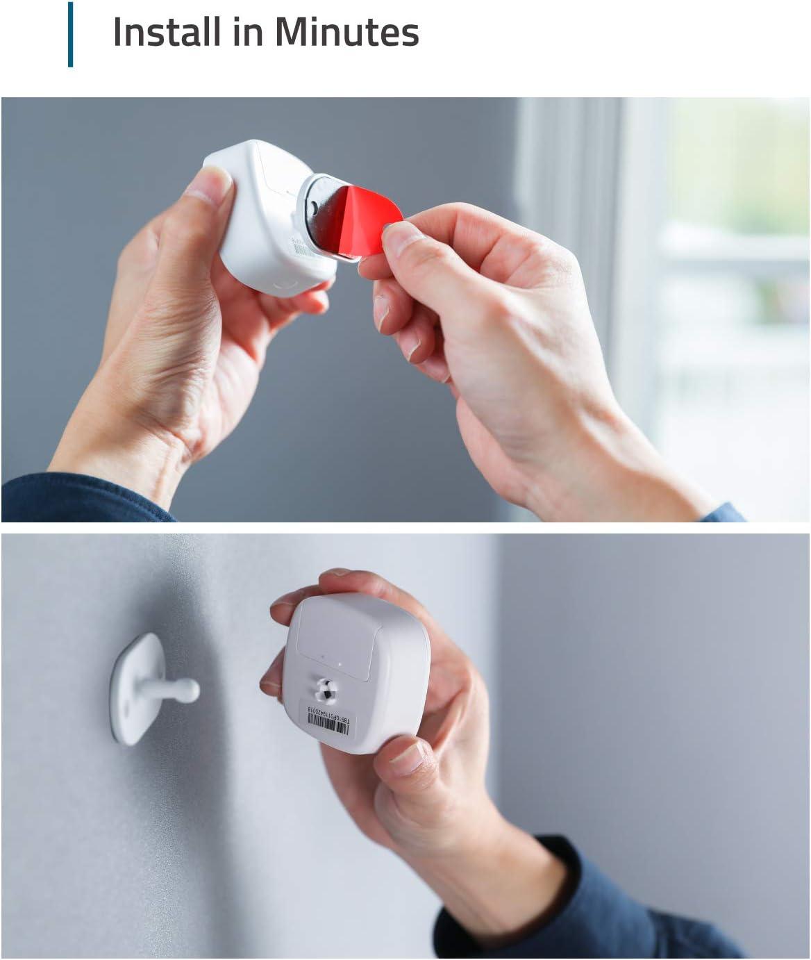 imageeufy Security Motion Sensor Home Alarm System 100 Coverage 30 ft Detection Range 2Year Battery Life Adjustable Sensitivity HomeBase Required Optional 247 Protection Service Home Security