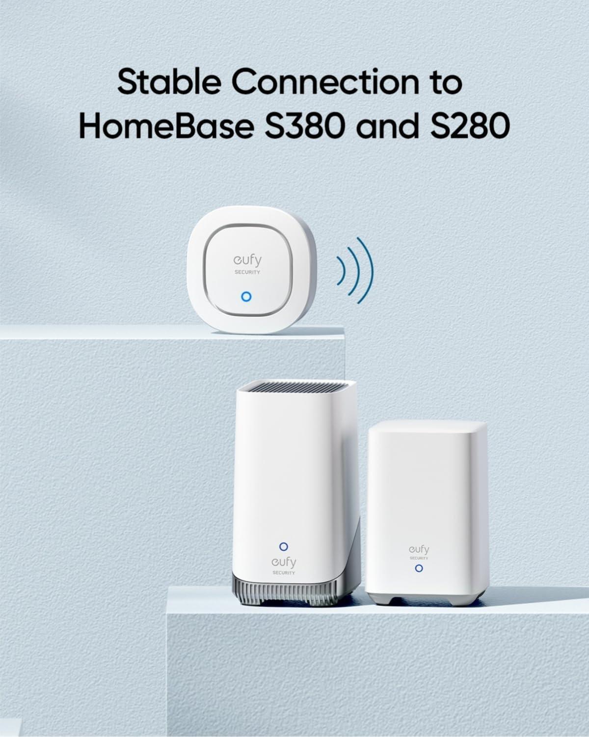 imageeufy Security Siren IP65 Weatherproof Wireless Alarm 105 dB Work with homebase
