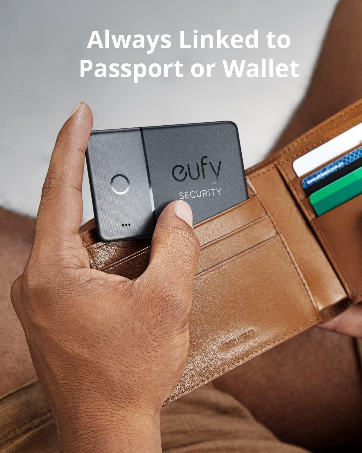 imageeufy Security SmartTrack Card E30 Black 1Pack Works with Apple Find My iOS Only Wallet Tracker Phone Finder Up to 3Year Battery LifeAndroid Not Supported Water Resistant