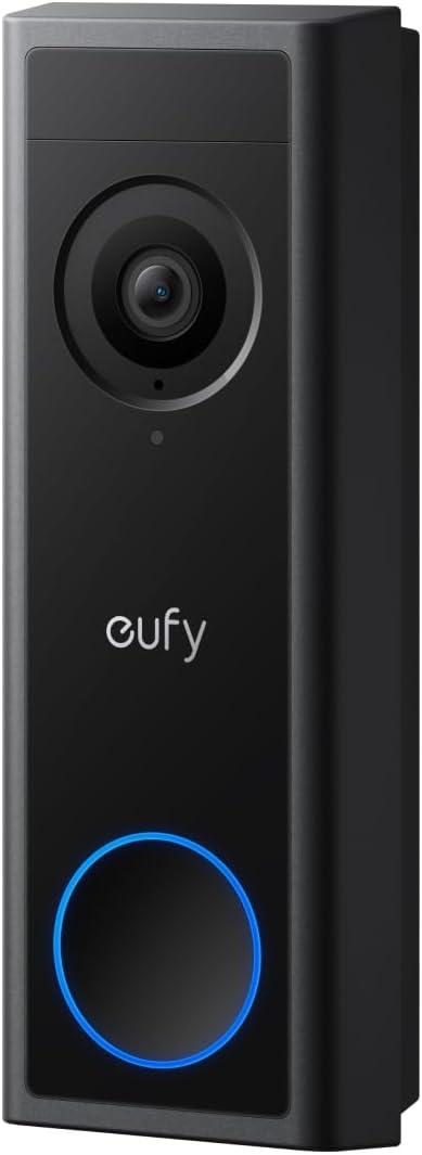 imageeufy Security Video Doorbell C30 with AddOn Chime Battery Powered 2K FHD 169 Expanded View Easy Installation Live Video Call Human and Motion Detection HomeBase S380 Compatible