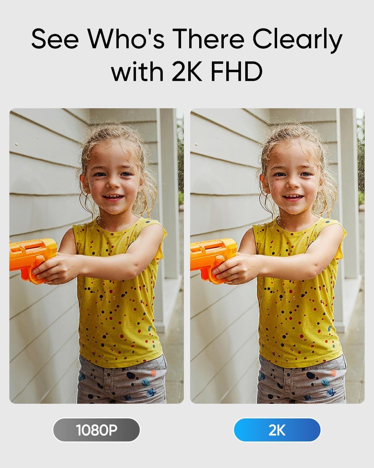 imageeufy Security Video Doorbell C31 with Addon Chime 2K FHD Battery or Hardwire Powered Easy to Install Live Video Call 247 Recording Human ampamp Motion Detection HomeBase S380 Compatible