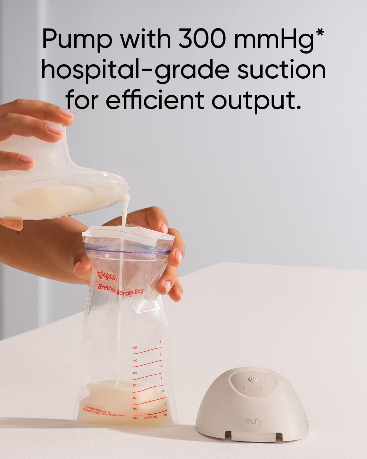imageeufy Security Wearable Breast Pump E10 HandsFree Electric Breast Pump with App Control Personalized Smart Rhythm Hospital Grade Suction for More Milk Portable LeakProof ampamp UltraQuietBreast Pump E10