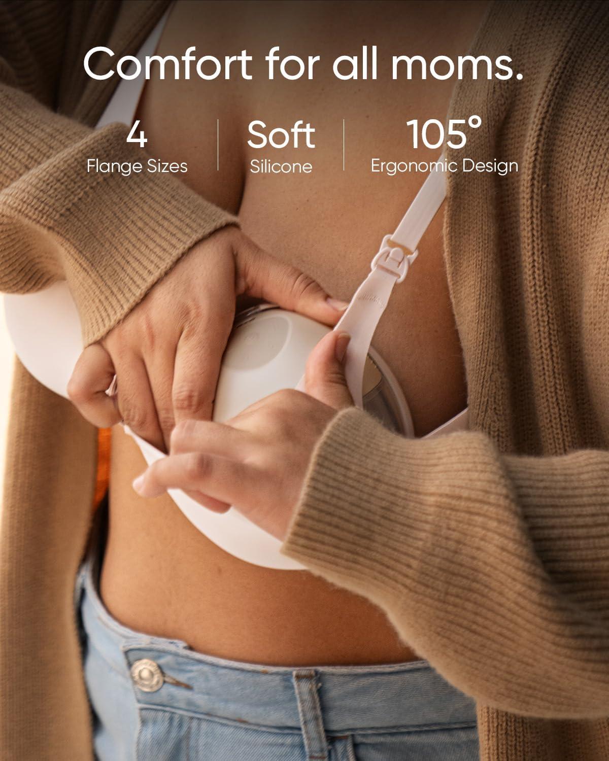 imageeufy Security Wearable S1 T8D02 Electric HandsFree Breast Pump HospitalGrade Suction LeakProof and UltraQuiet Upgraded
