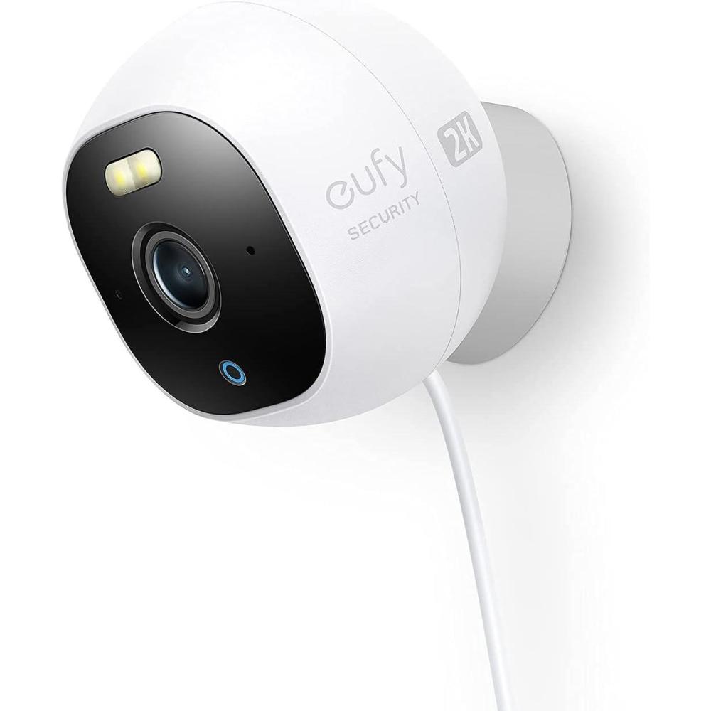 imageeufy Security Outdoor Cam E220 AllinOne Outdoor Security Camera with 2K Resolution Spotlight Color Night Vision No Monthly Fees Wired Camera IP67 Weatherproof Motion Only Alert