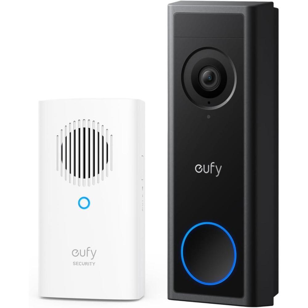 imageeufy Security Video Doorbell C30 with AddOn Chime Battery Powered 2K FHD 169 Expanded View Easy Installation Live Video Call Human and Motion Detection HomeBase S380 Compatible