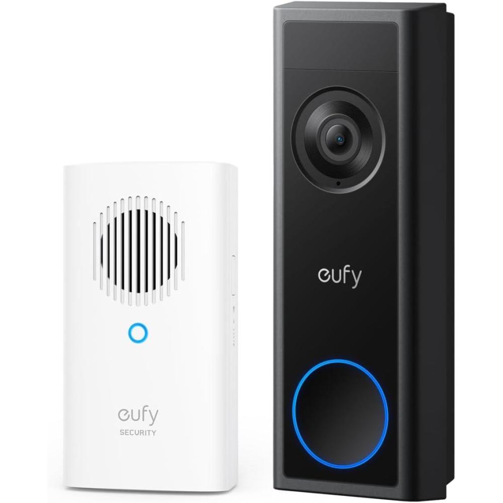 imageeufy Security Video Doorbell C31 with Addon Chime 2K FHD Battery or Hardwire Powered Easy to Install Live Video Call 247 Recording Human ampamp Motion Detection HomeBase S380 Compatible