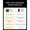 imageeufy FamiLock S3 MAX Pack with Smart Display E10 Smart Lock with Palm Vein Recognition Keyless Entry Door Lock for Front Door 3in1 WiFi Keypad Deadbolt 2K HDR Camera Doorbell ANSIBHMA Grade