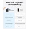 imageeufy FamiLock S3 Pack with Smart Display Smart Lock with Palm Vein Recognition Keyless Entry Door Lock for Front Door 3in1 WiFi Keypad Deadbolt 2K HDR Camera Doorbell ANSIBHMA Grade
