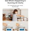 imageeufy Indoor Cam E30 2Cam Kit Latest Generation 4K UHD Security Camera PetDogBaby Camera with Phone app Color Night Vision HumanPet Auto Tracking 360 PanTilt Works with Homekit1Pack