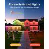 imageeufy Permanent Outdoor Lights S4 3D RadarActivated 200ft with 144 LED Lights Smart RGBWW for Halloween and Christmas Decorations AI Light Themes Music Mode Matter Support IP67 WaterproofWhite