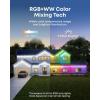 imageeufy Permanent Outdoor Lights S4 3D RadarActivated 200ft with 144 LED Lights Smart RGBWW for Halloween and Christmas Decorations AI Light Themes Music Mode Matter Support IP67 WaterproofWhite