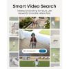 imageeufy PoE Bullet Security Camera E40 NVR Add On Cam 4K UHD 122 FOV F16 Color Night Vision 247 Recording HumanVehiclePet AI Detection Red and Blue Strobe Plug and Play4 BulletPTZ Cams
