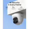 imageeufy PoE Bullet Security Camera E40 NVR Add On Cam 4K UHD 122 FOV F16 Color Night Vision 247 Recording HumanVehiclePet AI Detection Red and Blue Strobe Plug and PlayTurret Addon Cam