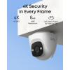 imageeufy PoE NVR Security System E41247 RecordingUp to 16CH 2TB HDD 8 4K Turret Cams Wired Outdoor Cam 4K UHD 122 FOV Color Night Vision AI Detection Red and Blue Strobe8 Turret Cams