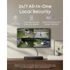 imageeufy PoE NVR Security System E41247 RecordingUp to 16CH 2TB HDD 8 4K Turret Cams Wired Outdoor Cam 4K UHD 122 FOV Color Night Vision AI Detection Red and Blue Strobe4 Turret Cams