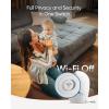 imageeufy Security Baby Monitor E20 AddOn Camera 2K HD Resolution 330 Pan and 60 Tilt 4 Zoom Night Vision 5000mAh Builtin Battery ANR