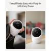 imageeufy Security Baby Monitor E21 AddOn Camera 4K UHD Resolution 330 Pan and 60 Tilt 8 Zoom Night Vision 5000mAh Builtin Battery ANR
