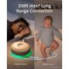 imageeufy Security Baby Smart Sock Baby Monitor with 24 GHz WiFi Track Sleep Patterns Naps Heart Rate AI Cry Detection Pan and Tilt No Monthly Fee