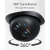 imageeufy Security Camera Floodlight Camera E340 Wired with Smart Display E10 Security Camera Outdoor 360 PTZ 247 Recording 2000 LM Motion Detection Builtin Siren Dual Cam No Monthly Fee