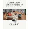 imageeufy Security Indoor Cam S350 with HomeBase 3 Dual Cameras 4K UHD Resolution Security Camera with 8 Zoom and 360 PTZ HumanPet AI DualBand WiFi 6