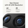 imageeufy Security Indoor Cam S350 with Smart Display E10 Dual Cameras 4K UHD Security Camera with 8 Zoom 360 Camera Baby Monitor Pet camera HumanPet Detection AI Tracking 24G5G WiFi Plug in