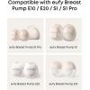 imageeufy Security Original 24mm Flange 2Pack Replacement Accessories for Wearable Breast Pump E20S1S1 Pro HeatFlow Technology FoodGrade Silicone Durable Comfortable Ergonomic FitE20E10S1S1 Pro Diaphragm2
