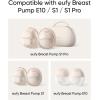 imageeufy Security Original 24mm Flange 2Pack Replacement Accessories for Wearable Breast Pump E20S1S1 Pro HeatFlow Technology FoodGrade Silicone Durable Comfortable Ergonomic FitSizing Insert 15mm2