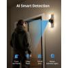 imageeufy Security S100 Wired Wall Light Cam 2Pack Security Camera Outdoor 2K Camera with 1200 Lumen Light Color Night Vision Motion Activated Light AI Smart Detection IP65 Waterproof