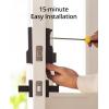 imageeufy Security Smart Lock C210 Keyless Entry Door Lock for Front Door Builtin WiFi Deadbolt No Bridge Required Easy Installation Touchscreen Keypad App Remote Control 4 AA Batteries NickelBlack