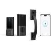 imageeufy Security Smart Lock C220 with Handleset Fingerprint Keyless Entry Door Lock Builtin WiFi App Remote Control Front Door Deadbolt 8 Months Battery IP53 Waterproof BHMA CertifiedBlack