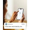 imageeufy Security Smart Lock C220 with Handleset Fingerprint Keyless Entry Door Lock Builtin WiFi App Remote Control Front Door Deadbolt 8 Months Battery IP53 Waterproof BHMA CertifiedNickel