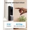 imageeufy Security Smart Lock C220 with Handleset Fingerprint Keyless Entry Door Lock Builtin WiFi App Remote Control Front Door Deadbolt 8 Months Battery IP53 Waterproof BHMA CertifiedBlack
