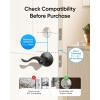 imageeufy Security Smart Lock C220 with Handleset Fingerprint Keyless Entry Door Lock Builtin WiFi App Remote Control Front Door Deadbolt 8 Months Battery IP53 Waterproof BHMA CertifiedBlack