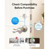 imageeufy Security Smart Lock C220 with Handleset Fingerprint Keyless Entry Door Lock Builtin WiFi App Remote Control Front Door Deadbolt 8 Months Battery IP53 Waterproof BHMA CertifiedNickel