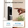 imageeufy Security Smart Lock C220 with Handleset Fingerprint Keyless Entry Door Lock Builtin WiFi App Remote Control Front Door Deadbolt 8 Months Battery IP53 Waterproof BHMA CertifiedBlack