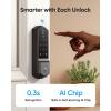 imageeufy Security Smart Lock C220 with Handleset Fingerprint Keyless Entry Door Lock Builtin WiFi App Remote Control Front Door Deadbolt 8 Months Battery IP53 Waterproof BHMA CertifiedBlack
