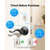 imageeufy Security Smart Lock C30 Keyless Entry Door Lock Builtin WiFi Keypad Deadbolt for Front Door No Bridge Required Easy Installation App Remote Control Reliable Power BHMA Grade 3 NickelBlack