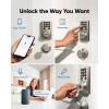 imageeufy Security Smart Lock C30 Keyless Entry Door Lock Builtin WiFi Keypad Deadbolt for Front Door No Bridge Required Easy Installation App Remote Control Reliable Power BHMA Grade 3 NickelNickel