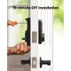 imageeufy Security Smart Lock C30 Keyless Entry Door Lock Builtin WiFi Keypad Deadbolt for Front Door No Bridge Required Easy Installation App Remote Control Reliable Power BHMA Grade 3 NickelBlack