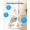 imageeufy Security Smart Lock C30 Keyless Entry Door Lock Builtin WiFi Keypad Deadbolt for Front Door No Bridge Required Easy Installation App Remote Control Reliable Power BHMA Grade 3 NickelNickel