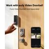 imageeufy Security Smart Lock C30 Keyless Entry Door Lock Builtin WiFi Keypad Deadbolt for Front Door No Bridge Required Easy Installation App Remote Control Reliable Power BHMA Grade 3 NickelNickel