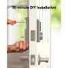imageeufy Security Smart Lock C30 Keyless Entry Door Lock Builtin WiFi Keypad Deadbolt for Front Door No Bridge Required Easy Installation App Remote Control Reliable Power BHMA Grade 3 NickelNickel