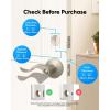 imageeufy Security Smart Lock C30 Keyless Entry Door Lock Builtin WiFi Keypad Deadbolt for Front Door No Bridge Required Easy Installation App Remote Control Reliable Power BHMA Grade 3 NickelNickel
