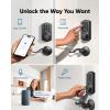 imageeufy Security Smart Lock C30 Keyless Entry Door Lock Builtin WiFi Keypad Deadbolt for Front Door No Bridge Required Easy Installation App Remote Control Reliable Power BHMA Grade 3 NickelBlack