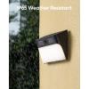 imageeufy Security Solar Wall Light Cam S120 Solar Security Cameras Wireless Outdoor Camera Forever Power Motion Activated Light AI Detection IP65 Waterproof Spotlight No Monthly Fee1Cam Pack