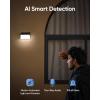 imageeufy Security Solar Wall Light Cam S120 Solar Security Cameras Wireless Outdoor Camera Forever Power Motion Activated Light AI Detection IP65 Waterproof Spotlight No Monthly Fee1Cam Pack